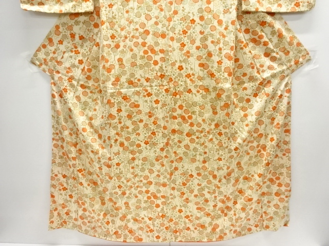  菊模様小紋着物